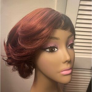 Two tone synthetic wig